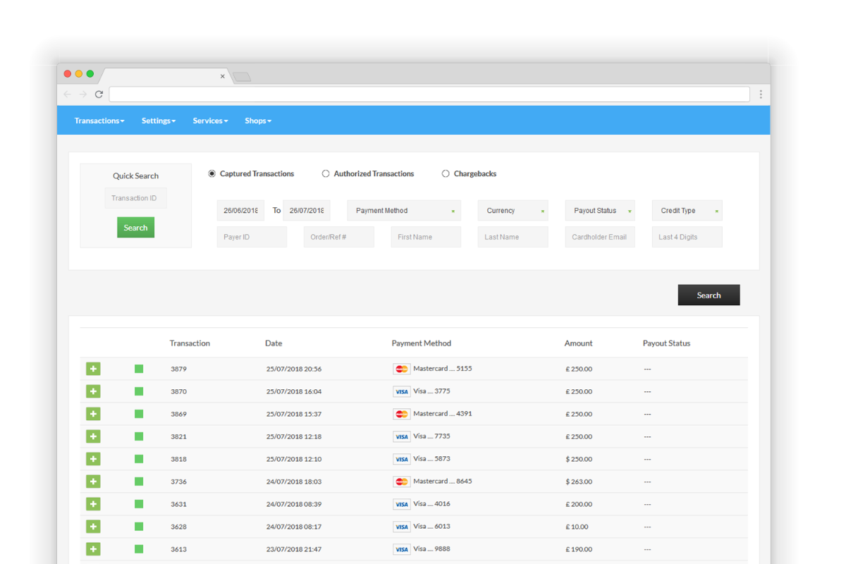 Partner Control Panel
