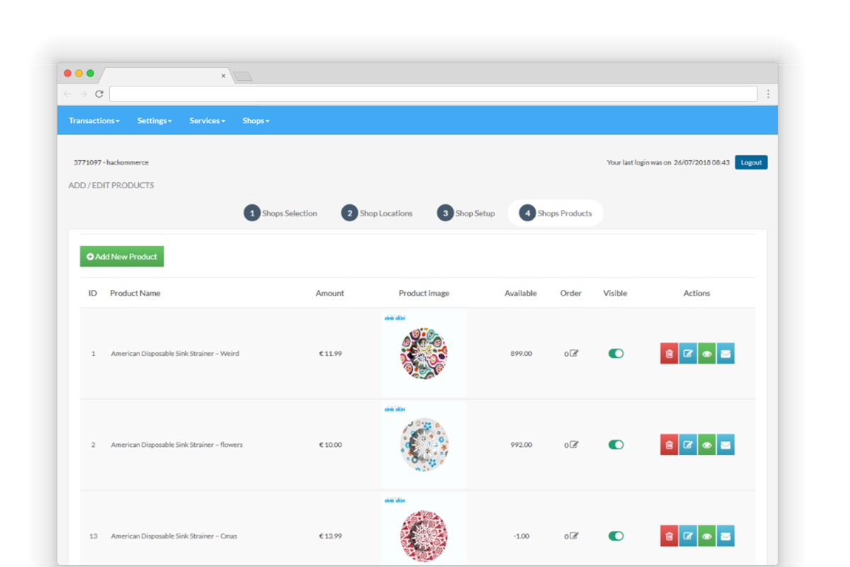 Partner Control Panel